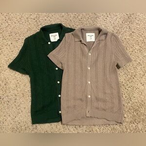 Abercrombie & Fitch short sleeves knit polo kidds size 9/10